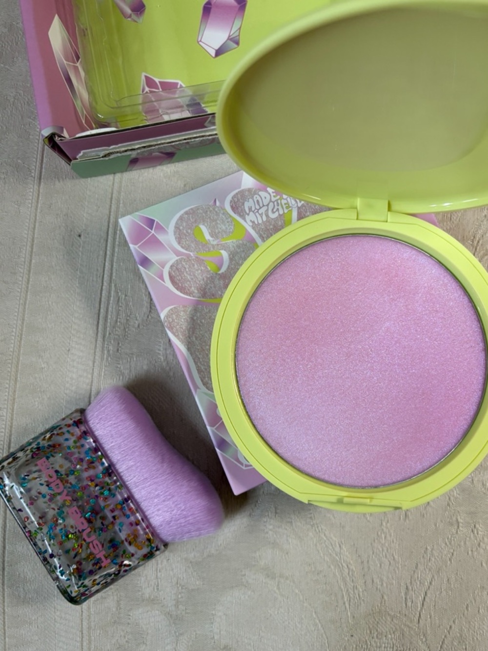 Made by Mitchell Slip Dew Gel Cream Illuminator Highlighter Aura Crystals BNIB